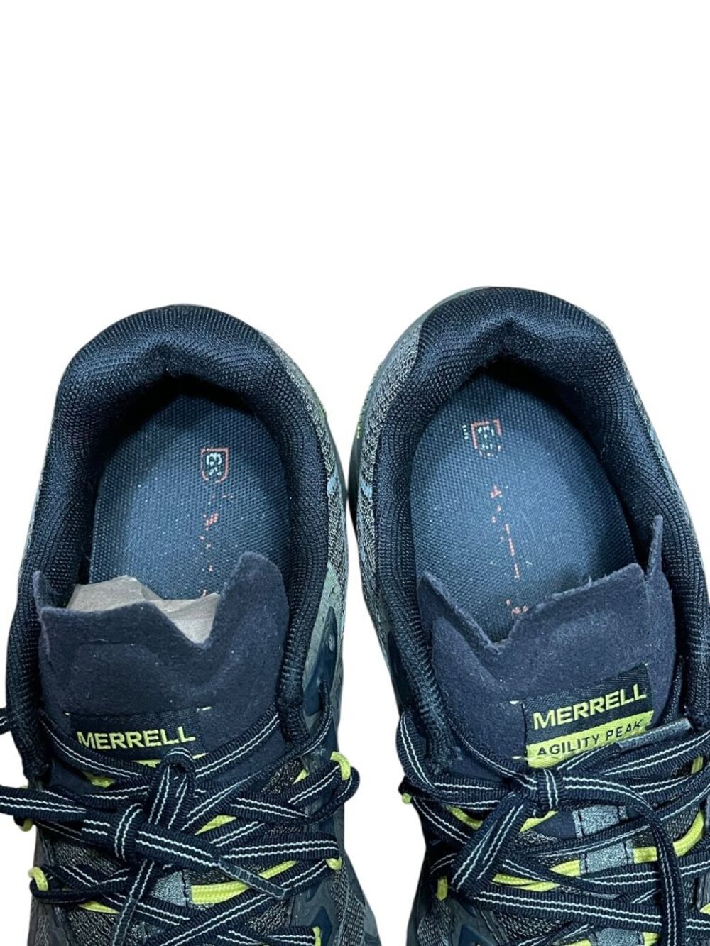 Merrell Agility Peak Flexconnect Trail Running Shoes Black & Yellow Mens Size 8 - Picture 7 of 11